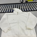 N/A HOODIE JACKET WITH FULL ZIP AND FRONT POUCH - SIZE: MEN 2XL - WHITE - Like New