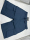 BLUE ICE MEN'S SLIM FIT STRETCH BELTED CARGO SHORTS - SIZE: MEN 34 - NAVY - Brand New