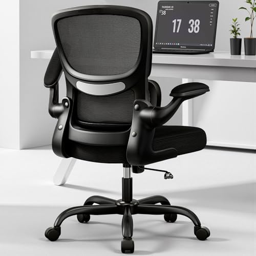 BESTFAIR HOME OFFICE DESK CHAIR ERGONOMIC OFFICE DESK CHAIR LUMBAR SUPPORT BLACK - Like New