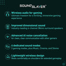 PANASONIC SOUNDSLAYER WIRELESS WEARABLE SPEAKER SYSTEM, SC-GNW10 - BLACK - Like New