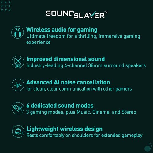 PANASONIC SOUNDSLAYER WIRELESS WEARABLE SPEAKER SYSTEM, SC-GNW10 - BLACK - Like New