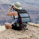 ANKER SOLAR PANEL, ANKER 15W USB SOLAR CHARGER WITH DUAL-PORT A2422011 - BLACK - Like New