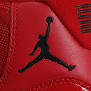 378037-623 NIKE JORDAN MEN AIR 11 RETRO, SIZE MEN 9.5, RED BLACK WHITE - Like New
