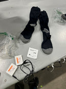 BALHVITLIFE STWZ03 HEATED SOCKS, RECHARGEABLE ELECTRIC 3 HEAT SETTINGS - BLACK - Like New