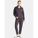 AVIA WOMEN'S SCUBAKNIT QUARTER ZIP PULLOVER - SIZE: WOMEN S - SANDWASHED BLACK - Like New