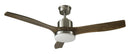 GOOD HOUSEKEEPING 52" CANTON CEILING FAN CARVED WOOD BLADES - BRUSHED NICKEL - Like New