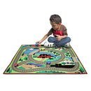 Melissa & Doug Round The Town Road Rug and Car Activity Play Set 39x36in NEW - Brand New