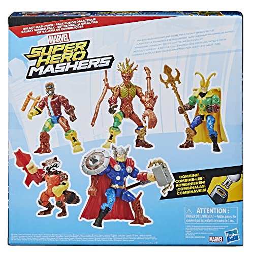 HASBRO MARVEL SUPER HERO MASHERS THOR AND GUARDIANS OF THE GALAXY PACK MULTI - Like New