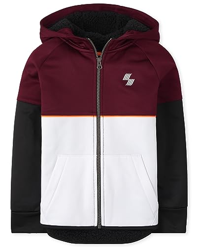 3032716 The Children's Place Boys' Colorblock Performance Zip Up Hoodie M - Brand New