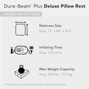 Intex King Air Mattress, Dura-Beam Plus 16.5" Inflatable Bed Built-in Pump Gray - Like New