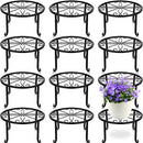 MAITYS-12P 12 PACK METAL OUTDOOR INDOOR HEAVY DUTY HOLDER ANTI - BLACK - Like New