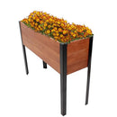 Sunnydaze Acacia Wood Raised Garden Bed with Legs 31" H Steel Frame Brown - Like New