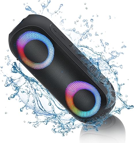 NOTABRICK Bluetooth Speakers Light 30W Portable Wireless Waterproof - Black Like New