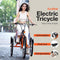 SuperHandy Tricycle Electric Bike EcoRide 3 Modes Pedal Assist 250W - ORANGE Like New