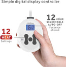 Sunbeam Restful Electric Heated Mattress Pad Queen Size 60" x 80" - White - Like New