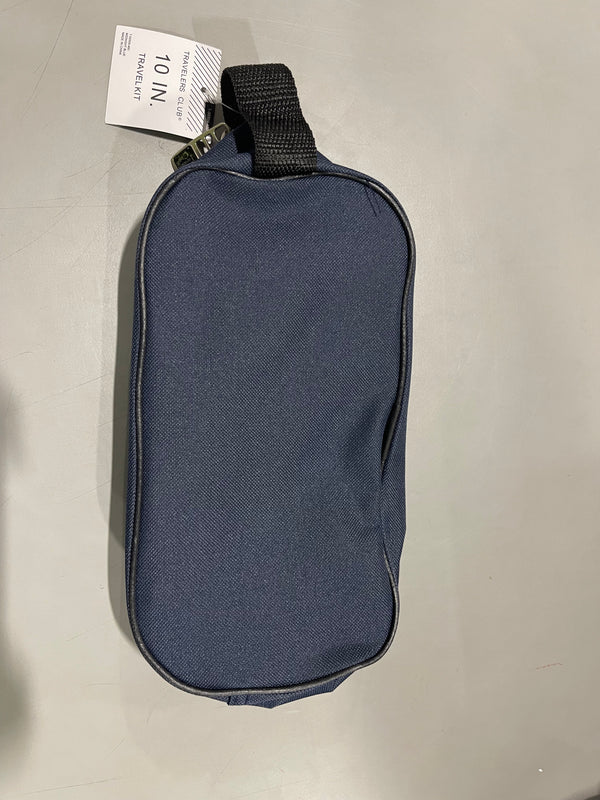 TRAVELERS CLUB 10" TRAVEL KIT TOILETRY BAG CASE - MIDNIGHT BLUE - Like New