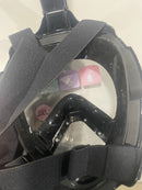GENERIC FULL FACE SNORKEL MASK SILICONE SEAL L/XL - BLACK - Like New