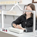 KEDAO NAIL LIGHT FOR DESK HALF MOON LIGHT FOR NAIL DESK 34" FOLDABLE LED - WHITE - Like New