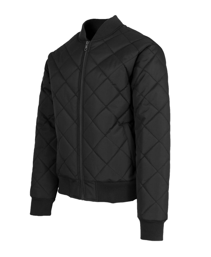 GALAXY BY HARVIC DIAMOND QUILTED BOMBER JACKET WATER RESISTANT - SMALL - BLACK - Brand New