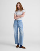FREE ASSEMBLY THE DARTED BARREL-LEG JEAN SIZE: WOMEN 4 - FADED HORIZON WASHRIGID - Brand New