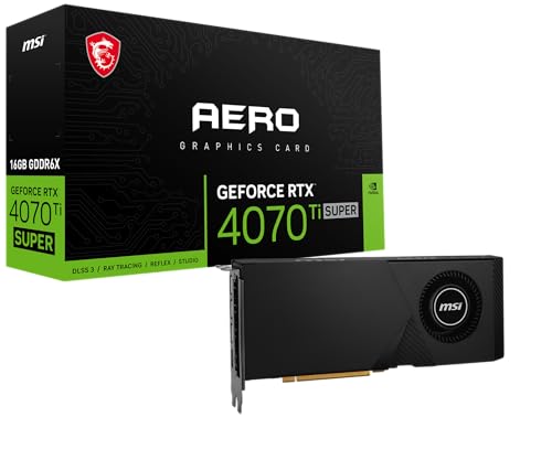 MSI GAMING RTX 4070 TI SUPER 16G AERO GRAPHICS CARD - BLACK - Like New