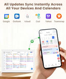 RINGCO 10.1" DIGITAL CALENDAR SMART TOUCHSCREEN PLANNER YI10K2 - WHITE - Like New