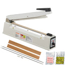 VEVOR IMPULSE SEALER 12 INCH, MANUAL HEAT SEALING MACHINE - WHITE - Like New