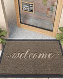 DEXI Welcome Mat Heavy Duty Rubber Entrance Mat 23.5"x35.5" B09ZNN1L2K - Brown - Brand New