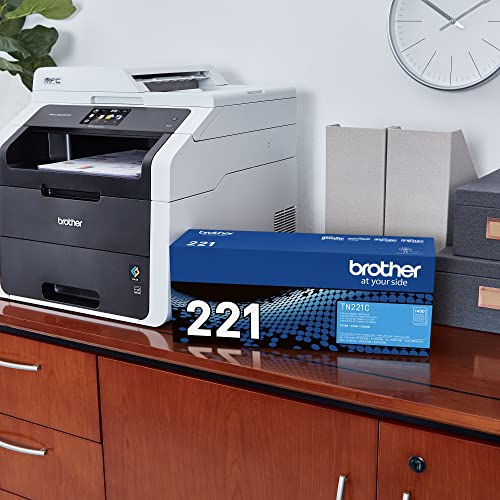 Brother Genuine Toner Cartridge TN221C Replacement - Cyan - Brand New
