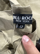 BLU ROCK MEN'S COTTON FLEX-STRETCH CARGO SHORTS - SIZE: MEN 42 - KHAKI - Brand New