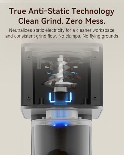 MOKKOM Coffee Grinder with Removable Coffee Scale via Bluetooth Connectivity - Like New