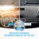 BDK Silver Glitter Windshield Sun Shade Car Sun Visor Sun Shade for Windshield - Brand New