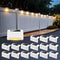 SOPLEX SOLPEX SOLPEX SOLOLAR FENCE LIGHTS OUTDOOR 16 PACK - WHITE - Like New