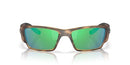 COSTA DEL MAR MEN'S CORBINA PRO SUNGLASSES - MATTE TORTOISE/GREEN MIRRORED - Like New