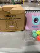 NUBDDYS AUTOMATIC DOG BALL LAUNCHER,FETCH MACHINE SMALL TO MEDIUM - LIGHT PURPLE - Like New