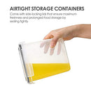 VTOPMART AIRTIGHT FOOD STORAGE CONTAINERS LIDS 24 PCS PLASTIC KITCHEN - BLACK - Like New