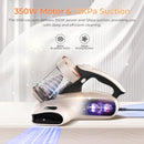 JIGOO Mattress Vacuum Cleaner 12Kpa, Handheld Vacuums for Dust - Pearly White - Like New