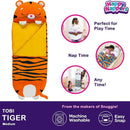 HAPPY NAPPERS PILLOW & SLEEPY SACK- TIGER (MEDIUM) - ORANGE - Like New