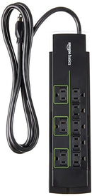 AMAZON BASICS 8-OUTLET POWER STRIP SURGE PROTECTOR 4,500 JOULE - 12FT CORD - Like New