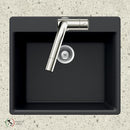 Houzer 24" Granite Composite Drop-in Topmount Single Bowl Kitchen Sink - Brand New