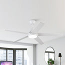 VACZON 52-IN CEILING FAN WITH LIGHT AND REMOTE (5 BLADE) - WHITE - Like New