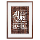 HOMESEVEN A3 Solid Wood Black Poster Frame High Definition Plexiglass - Black - Brand New