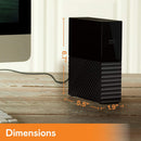 WD WDBMLE0080HBK-NECO Backup Drive Desktop (My Book) 8TB - BLACK - Like New