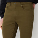 AEMN19542M26 AMAZON ESSENTIALS MEN'S SLIM FIT GARMENT DYED FIVE Brown 33X30 - Brand New