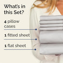 CGK LINENS King 6 Piece Hotel Luxury Bedding Set - French Grey - Brand New