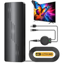 YASLAHUT 2026 UPGRADED TV ANTENNA SMART TV, 1800 MILES RANGE WATERPROOF - BLACK - Like New