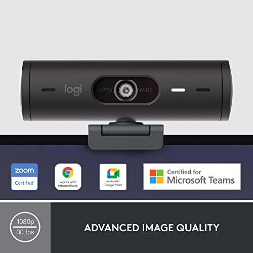 LOGITECH BRIO 501 FULL HD WEBCAM AUTO LIGHT CORRECTION SHOW MODE 960-001514 - Like New