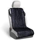 ZONE TECH ZONETECH BLACK WOODEN BEADED COMFORT SEAT COVER SE6-84 - Like New