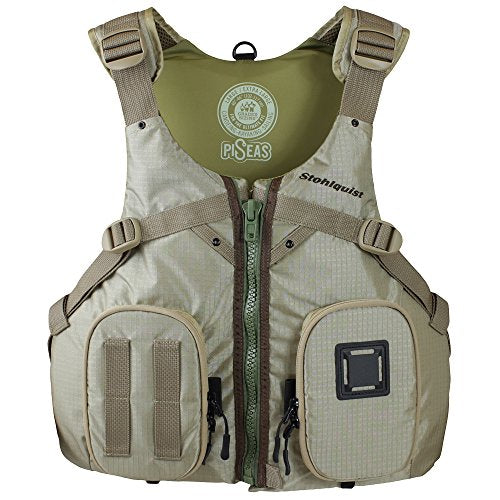 STOHLQUIST PISEAS LIFEJACKET PFD SIZE MEN'S S/M - KHAKI - Brand New