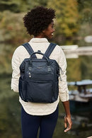 Baggallini Soho Backpack Travel Laptop Lightweight Luggage Bag French Navy - Brand New